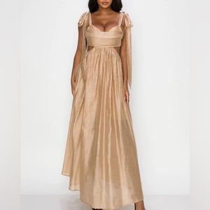 Luxury linen maxi